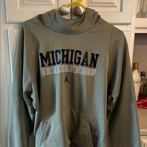 Michigan Basketball Pullover - Gray - Jordan